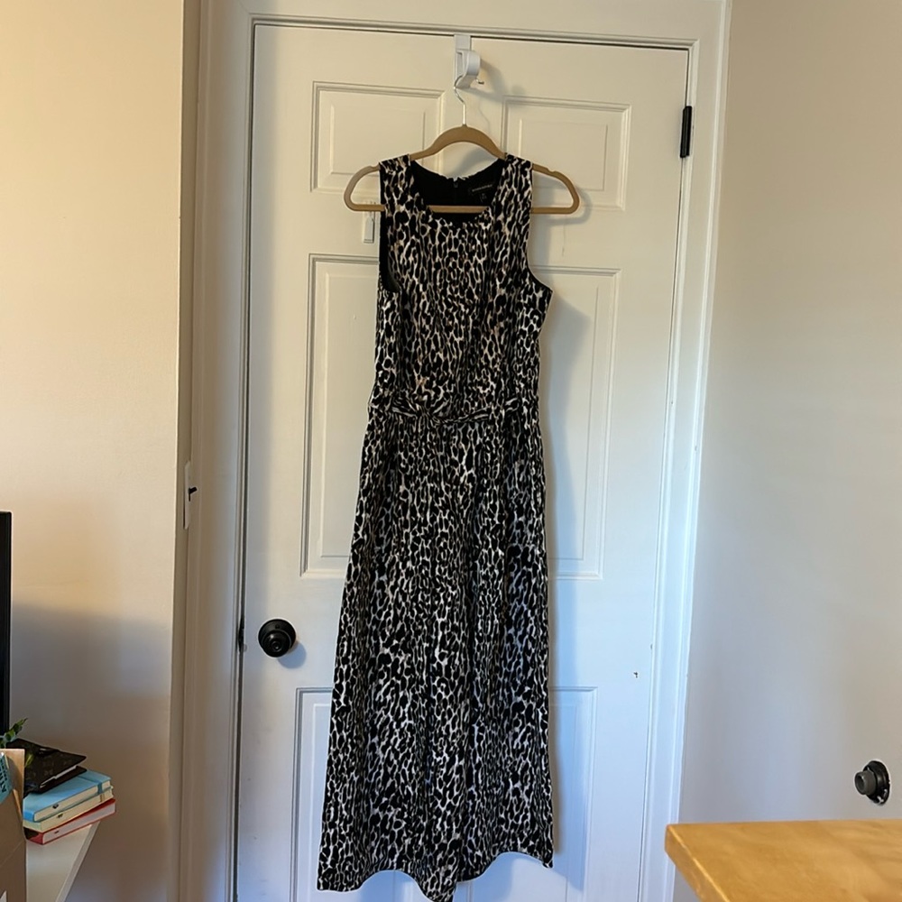 Banana Republic animal print jumpsuit, twice worn…too small for me!